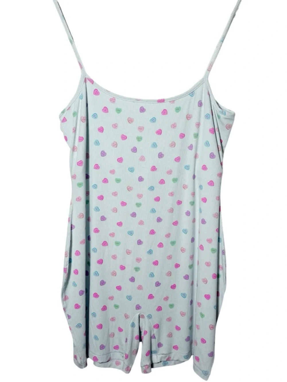 Skims Cloud Candy Heart Soft Lounge Scoop Neck Onesie NWT Size XL - Picture 3 of 5